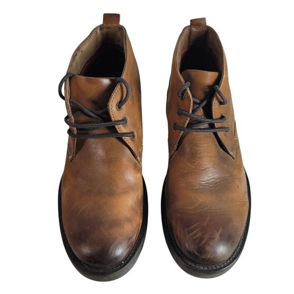 Clarks Mens Boots Brown Size 9.5M Bonitto Mid Leather Lace Up Ankle Style 34108 - Picture 2 of 11